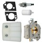Wivplex Kit de Bougies d'allumage, Joints de carburateur de scie à chaîne, Filtre à Huile à Air, for Husqvarna, 61 266 268 272, 