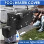 Gatphy Housse de chauffage de piscine étanche - Housse universelle pour pompe à chaleur - Pompe à chaleur réutilisable - Équipem