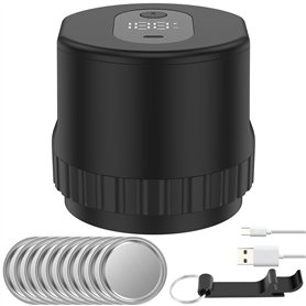 Foppla Scellant électrique sous vide en ABS pour pot mineur - Bonne étanchéité - Machine de scellage sous vide entièrement autom