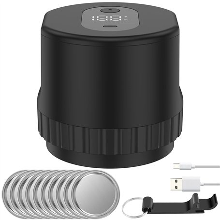 Foppla Scellant électrique sous vide en ABS pour pot mineur - Bonne étanchéité - Machine de scellage sous vide entièrement autom