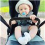 Guidon universel pour poussette de bébé - Angle réglable - Accoudoir amovible - Barre transversale - Accessoires pour poussette