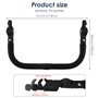 Guidon universel pour poussette de bébé - Angle réglable - Accoudoir amovible - Barre transversale - Accessoires pour poussette