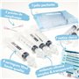 Mouche bébé seringue nasale 10ml ABBICARE™ sans BPA-CE | Kit 4 seringues avec embouts silicone + 2 pointes de remplissage et gui