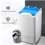 BLLXMX Machine À Laver Portable, Petite Semi-Automatique De MéNage, Grande Capacité De Lavage 7kg, pour Camping Dortoirs Apartme