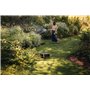 Fiskars Dévidoir XL, Set d'Arrosage Tout-en-1, Tuyau de 25 m, Tuyau à Enroulement automatique, Tuyau de taille universelle (Ø 13