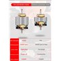 Broyeur Cafe Grain, 300W Moulin à Café Électrique Petit Broyeur Domestique Broyeur Portable Grains De Café Amovible en Acier Ino