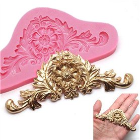 3D Baroque Couronne Sugarcraft Fondant Chocolat Moule en Silicone de décoration de gâteau Ustensiles de Cuisine Cuisson pâtisser