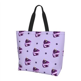 OBAOYY Blueberry Sac à Gâteau Réutilisable pour Femme Sac à Bandoulière Voyage Plage Shopping Travail Quotidien - Élégant Sac à