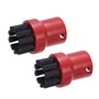 Yurefax Brosses de Nettoyage SC1 SC2 SC3 SC4 SC5 SC7 CTK10 Accessoires for Nettoyeur Vapeur Tête de buse d'arrosage Ronde de Rec