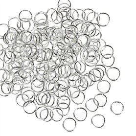 Keys-Cut - Pack de 100 Anneaux en Nickel pour Porte-Clés - 25 mm chacun