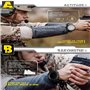 Montre Intelligente Hommes, Montre Tactique Étanche Sport Numérique avec Thermomètre Baromètre Altimètre Boussole Rétro-Éclairag