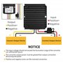 Abaisseur de Tension 24V à 12V, Transformateur 24v 12v réducteur de Tension 30A 360W avec Fusible étanche, Transformateur de Ten