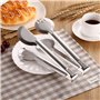 Pince de service en acier inoxydable 6 pièces, PUDSIRN 9 pouces pinces de service alimentaire apéritif buffet pinces fourchette,