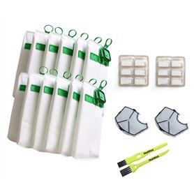 Italdos Kit Sac Aspirateur Compatible pour Vorwerk Kobold VK140 VK150 avec Filtre Remplacement - 12 Sacs + 2 Filtres Moteur + 12