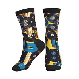 ALLiYa Chaussettes de compression pour disques vinyles et bandes vinyles pour homme et femme