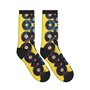 ALLiYa Chaussettes de compression pour disques vinyles et bandes vinyles pour homme et femme, pour la circulation athlétique, la