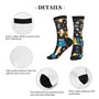 ALLiYa Chaussettes de compression pour disques vinyles et bandes vinyles pour homme et femme, pour la circulation athlétique, la