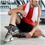 ALLiYa Chaussettes de compression pour disques vinyles et bandes vinyles pour homme et femme, pour la circulation athlétique, la