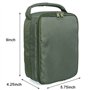 XUSANSO Moulinet de pêche Tackle - Sac de pêche étanche - Porte-canne portable - Sac de rangement avec 3 séparateurs réglables p