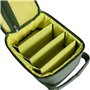 XUSANSO Moulinet de pêche Tackle - Sac de pêche étanche - Porte-canne portable - Sac de rangement avec 3 séparateurs réglables p