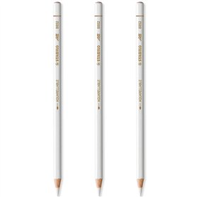STABILO All Lot de 3 crayons à papier effet aquarelle Blanc