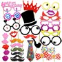Veewon Accessoires Photobooth pour fête d'anniversaire Photos Moustache