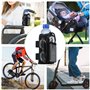 Porte Bidon Vélo en Tissu Oxford de Grande Capacité, Porte Gourde Vélo avec Bandoulière Réglable, Porte-Bouteille d'eau pour Vél