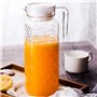 F Fityle Paquet de 2 Pichets de 110cl avec Couvercle, Carafe D'eau Chaude/Froide fait en Acrylique, Carafe à Jus de Fruits et Th