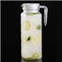 F Fityle Paquet de 2 Pichets de 110cl avec Couvercle, Carafe D'eau Chaude/Froide fait en Acrylique, Carafe à Jus de Fruits et Th