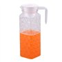 F Fityle Paquet de 2 Pichets de 110cl avec Couvercle, Carafe D'eau Chaude/Froide fait en Acrylique, Carafe à Jus de Fruits et Th
