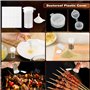 10 pièces Mini Saliere, 5ml Salieres et Poivrieres avec 5 Trous et Couvercle, Saliere et Poivriere De Table avec Entonnoir et Ét
