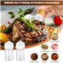 10 pièces Mini Saliere, 5ml Salieres et Poivrieres avec 5 Trous et Couvercle, Saliere et Poivriere De Table avec Entonnoir et Ét