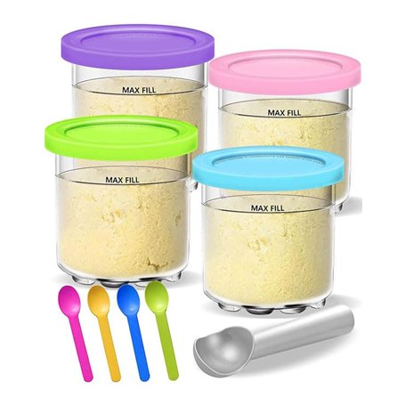 Skyearman Lot de 4 Récipients à Crème Glacée
