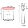 Compatibles avec Ninja CREAMi Machine à Crème Glacée NC300EU NC301 NC300EUCP NC299