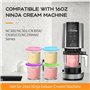 Skyearman Lot de 4 Récipients à Crème Glacée, Compatibles avec Ninja CREAMi Machine à Crème Glacée NC300EU NC301 NC300EUCP NC299