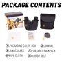 EHIOG 10x25 Jumelles Compactes pour Adultes Enfants, Mini Jumelles avec Prisme BAK4 et Objectif FMC, pour Observation des Oiseau