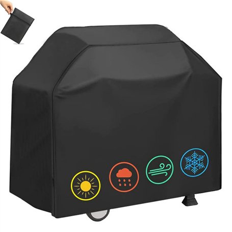 Housse Barbecue BBQ Couverture Imperméable au Barbecue Bâche Résistante de 420D Oxford Protection BBQ à Gaz