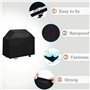 Housse Barbecue BBQ Couverture Imperméable au Barbecue Bâche Résistante de 420D Oxford Protection BBQ à Gaz,Couverture de Grill 