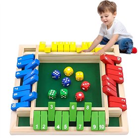 ChaneeHann Shut The Box Jeux en Bois