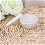 KINTRADE Mortier et pilon en porcelaine blanche polie – 5,8 cm de diamètre pour broyer les épices, les herbes et les médicaments
