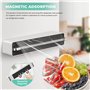 Quasziwa Derouleur Film Alimentaire - Fixation Magnétique et Murale sans Perçage, Distributeur Papier Aluminium et Film pour Org