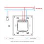 SONOFF T5-1Gang WiFi interrupteur Sans Fil Tactile, 2 way Interrupteur Mural Intelligent, Tactile Complet, Lumière LED, Sonnette