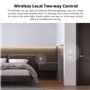 SONOFF T5-1Gang WiFi interrupteur Sans Fil Tactile, 2 way Interrupteur Mural Intelligent, Tactile Complet, Lumière LED, Sonnette