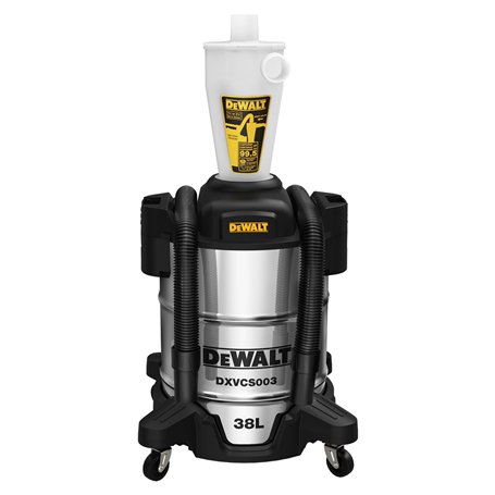 DEWALT Elément Séparateur Cyclone Filtre Dépoussiéreur Aspirateur cyclonique Filtre collecteur de poussière avec bac à poussière