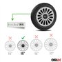 Sparco Enjoliveurs Treviso - 15-pouces - Argent - Set de 4 pièces