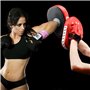 Queta 1 Paire de Pattes d'Ours Boxe en Cuir Bouclier Courbe pour l'Entraînement de Sport de Combat,ntraînement de Boxe Tækwondo 