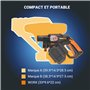 WORX Nitro 18V(20V Max) Nettoyeur Haute Pression sans Fil Hydroshot WG633E.1, PowerShare, Nettoyage de Terrasse Lavage de Voitur