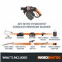 WORX Nitro 18V(20V Max) Nettoyeur Haute Pression sans Fil Hydroshot WG633E.1, PowerShare, Nettoyage de Terrasse Lavage de Voitur