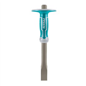 Total Tools - Coupeur à froid - Pointe 305 x 25 mm x base 19 mm - Ciseau de maçon pour couper du fer ou de la pierre avec un mar