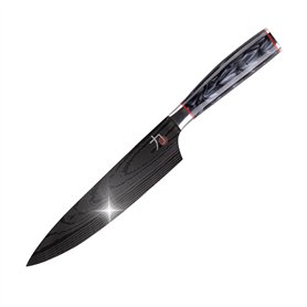 MasterPRO Tetsu | Couteau de Cuisine Japonais 20 cm pour Chef | Parfaits pour couper tous types d'aliments | Cuisine Professionn